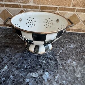 MacKenzie-Childs Courtly Check Small Colander W/ Handles
